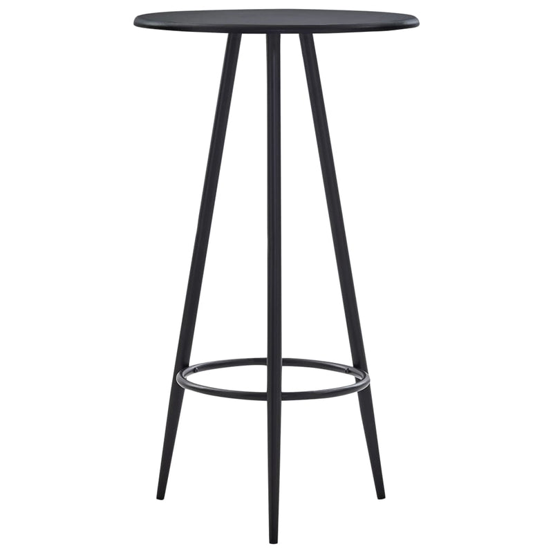 Bar Table Black 60x107.5 cm MDF