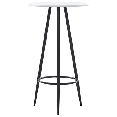 Bar Table White 60x107.5 cm MDF