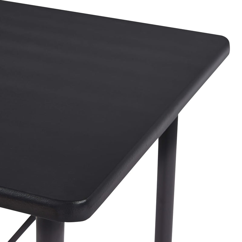 Bar Table Black 120x60x110 cm MDF