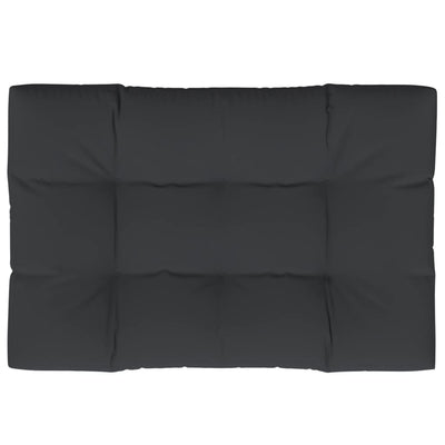 Pallet Cushion Black 120x80x12 cm Fabric