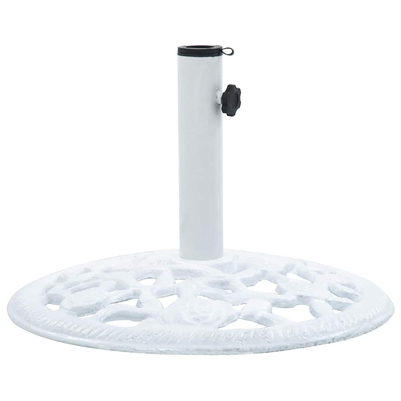 Umbrella Base White 12 kg 48 cm Cast Iron