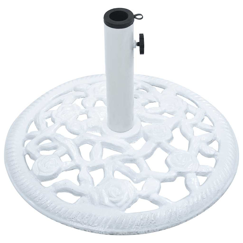 Umbrella Base White 12 kg 48 cm Cast Iron