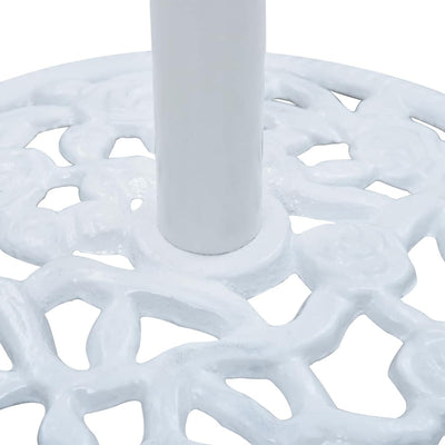 Umbrella Base White 12 kg 48 cm Cast Iron