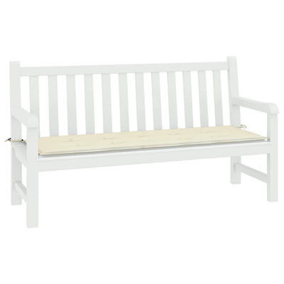 Garden Bench Cushion Cream 200x50x3 cm Oxford Fabric