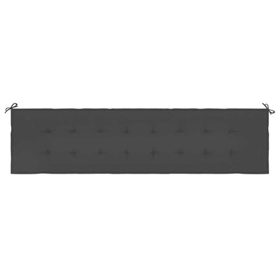 Garden Bench Cushion Black 200x50x3 cm Oxford Fabric