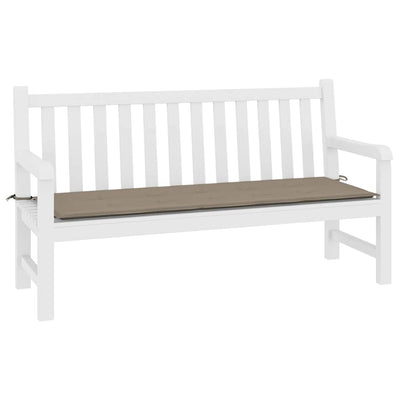 Garden Bench Cushion Taupe 200x50x4 cm Oxford Fabric