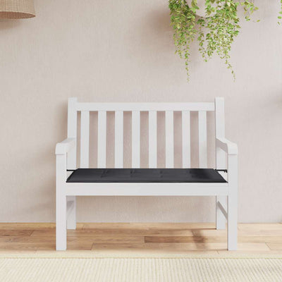 Garden Bench Cushion Black 100x50x3 cm Oxford Fabric