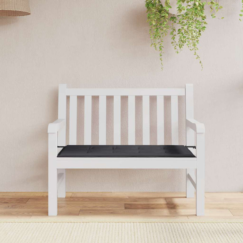 Garden Bench Cushion Black 100x50x3 cm Oxford Fabric