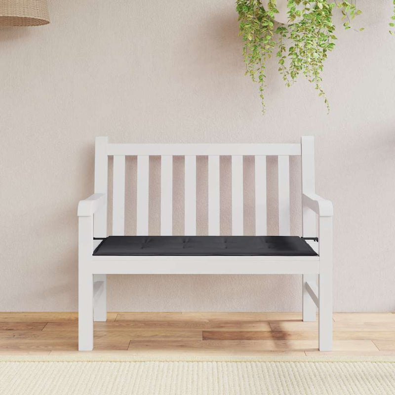 Garden Bench Cushion Black 120x50x4 cm Oxford Fabric