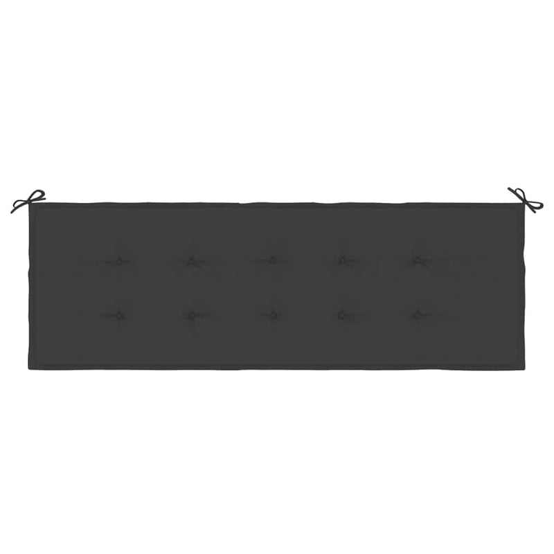 Garden Bench Cushion Black 150x50x3 cm Oxford Fabric