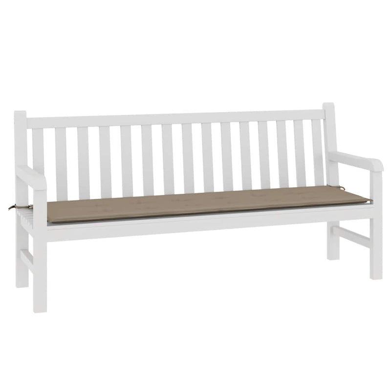 Garden Bench Cushion Taupe 180x50x4 cm Oxford Fabric