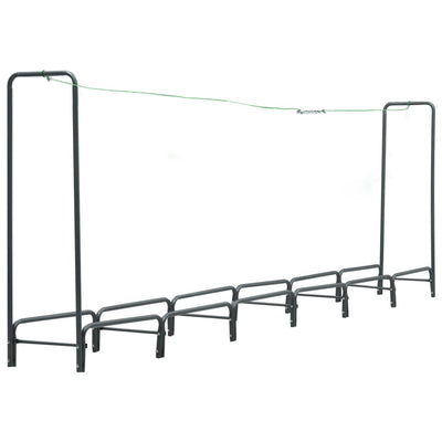 Firewood Rack Anthracite 360x35x120 cm Steel