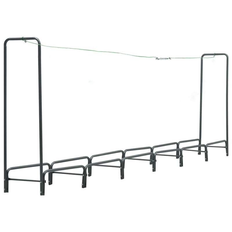 Firewood Rack Anthracite 360x35x120 cm Steel