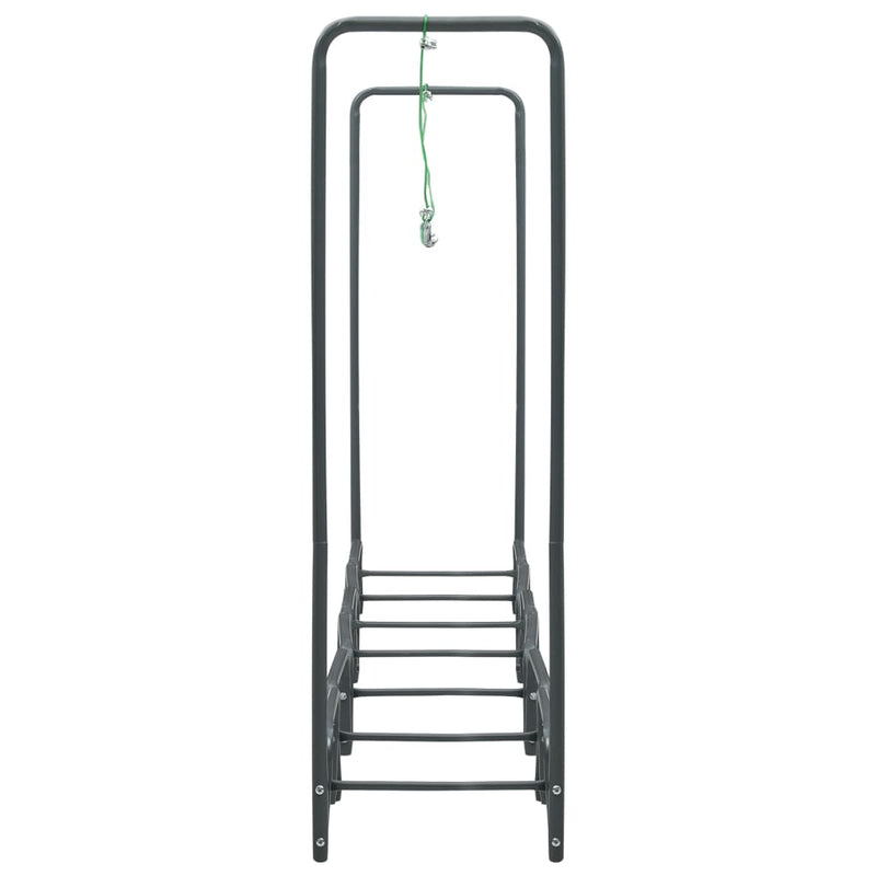 Firewood Rack Anthracite 360x35x120 cm Steel