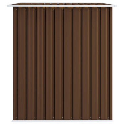 Garden Storage Shed Brown 257x205x178 cm Steel