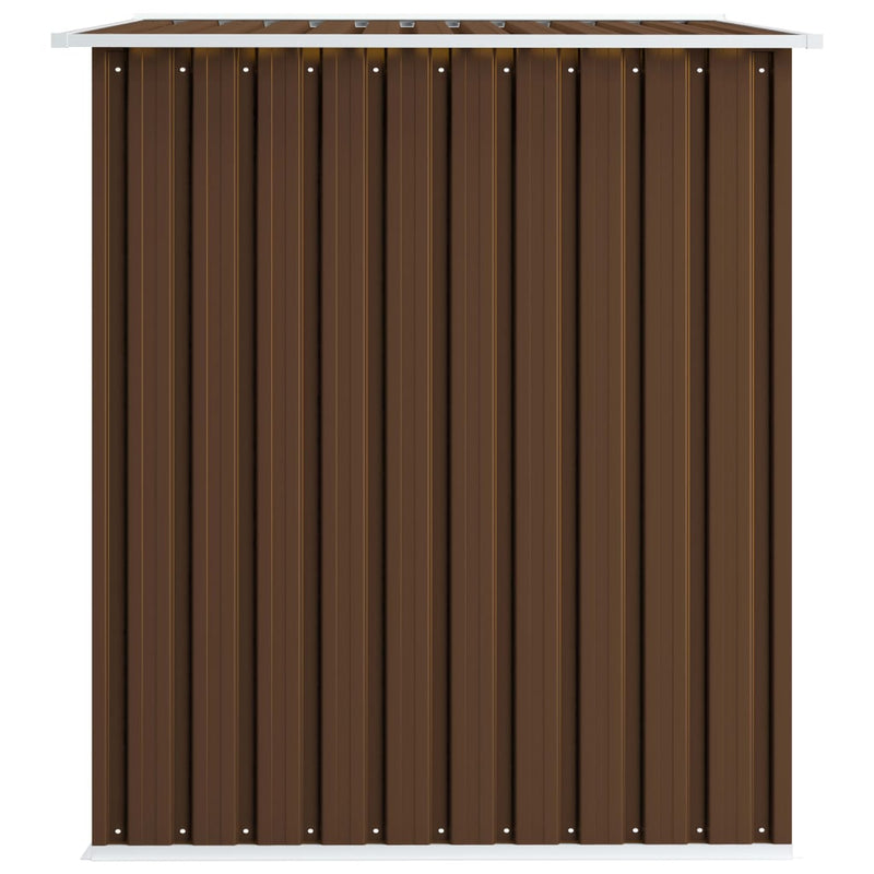 Garden Storage Shed Brown 257x205x178 cm Steel