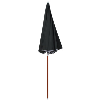 Garden Parasol with Steel Pole 240 cm Anthracite