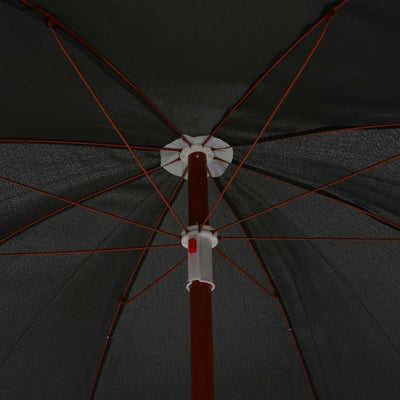 Garden Parasol with Steel Pole 240 cm Anthracite