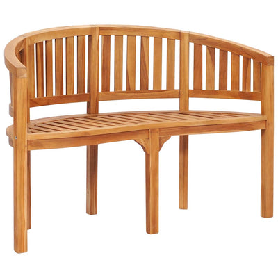 Banana Bench 120 cm Solid Teak Wood