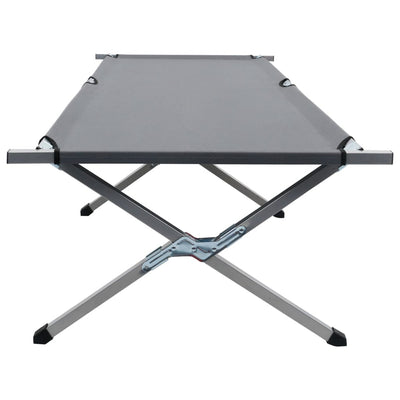 Camping Bed 210x80x48 cm XXL Grey