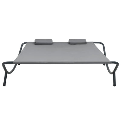 Outdoor Lounge Bed Fabric Anthracite