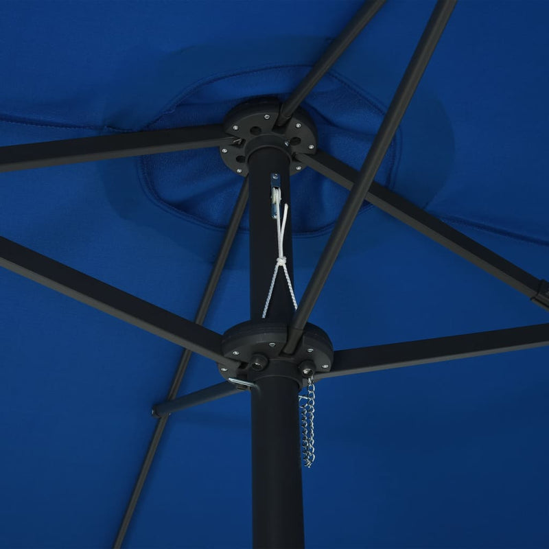 Garden Parasol with Aluminium Pole 460x270 cm Blue