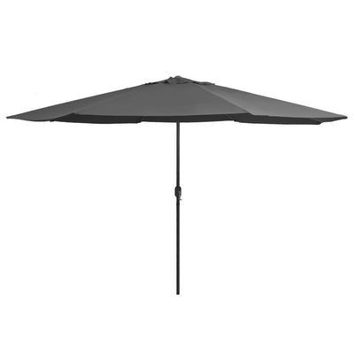 Garden Parasol with Metal Pole 390 cm Anthracite