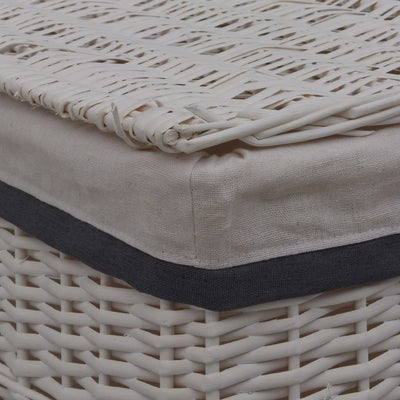 Laundry Basket White Willow