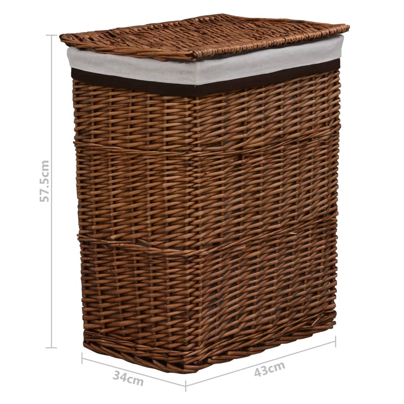 Laundry Basket Brown Willow