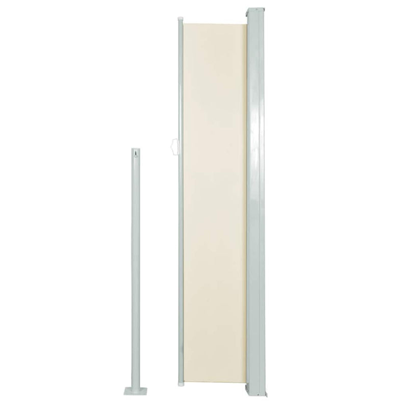 Patio Retractable Side Awning 170x300 cm Cream