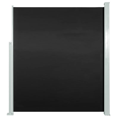 Patio Retractable Side Awning 100x500 cm Black