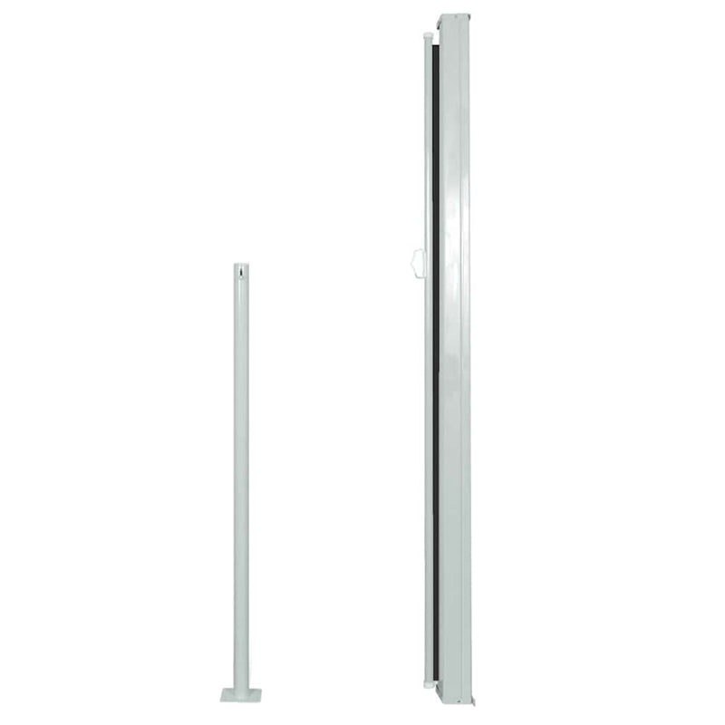 Patio Retractable Side Awning 140x500 cm Black