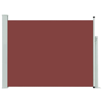 Patio Retractable Side Awning 140x500 cm Brown