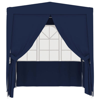 Professional Party Tent with Side Walls 2x2 m Blue 90 g/m²