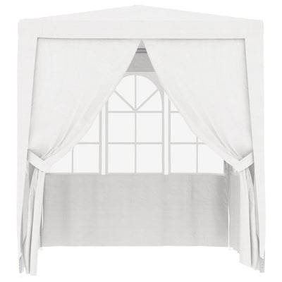 Professional Party Tent with Side Walls 2.5x2.5 m White 90 g/m²