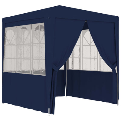 Professional Party Tent with Side Walls 2.5x2.5 m Blue 90 g/m²