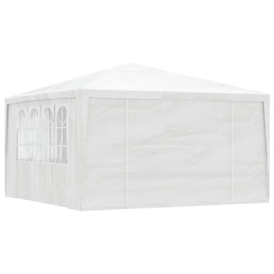 Professional Party Tent with Side Walls 4x4 m White 90 g/m²