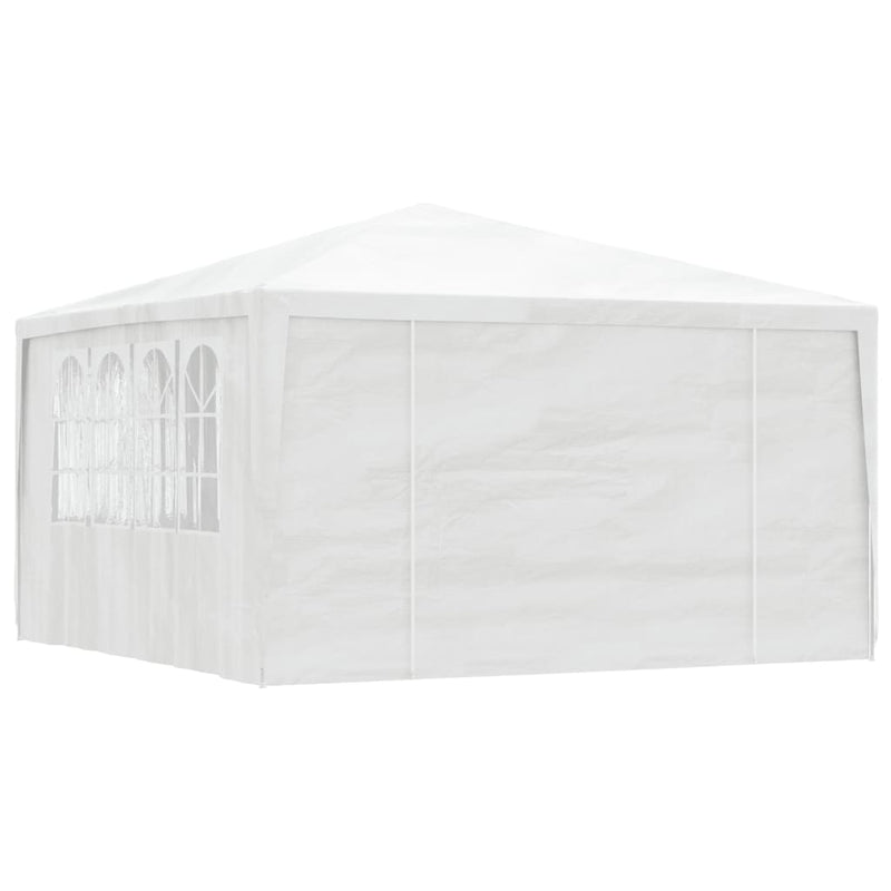 Professional Party Tent with Side Walls 4x4 m White 90 g/m²