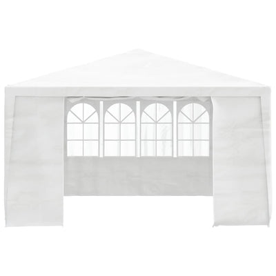 Professional Party Tent with Side Walls 4x4 m White 90 g/m²