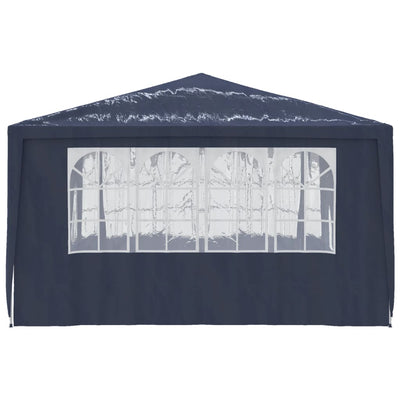 Professional Party Tent with Side Walls 4x4 m Blue 90 g/m²