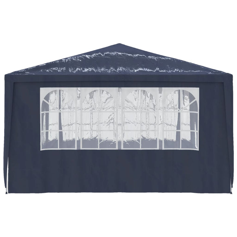 Professional Party Tent with Side Walls 4x4 m Blue 90 g/m²