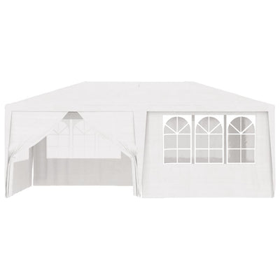 Professional Party Tent with Side Walls 4x6 m White 90 g/m²