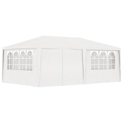 Professional Party Tent with Side Walls 4x6 m White 90 g/m²