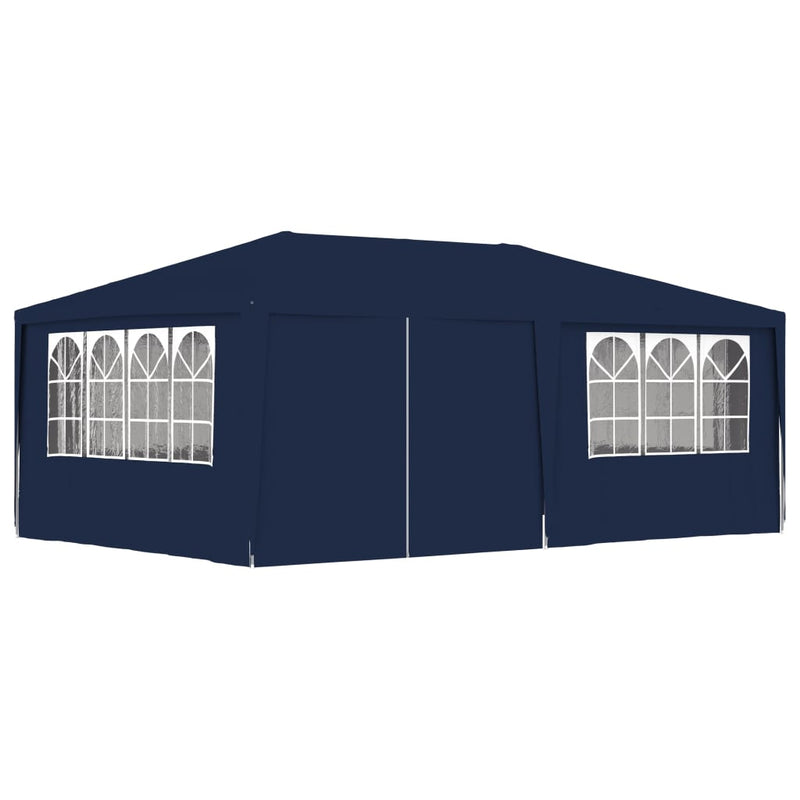 Professional Party Tent with Side Walls 4x6 m Blue 90 g/m²