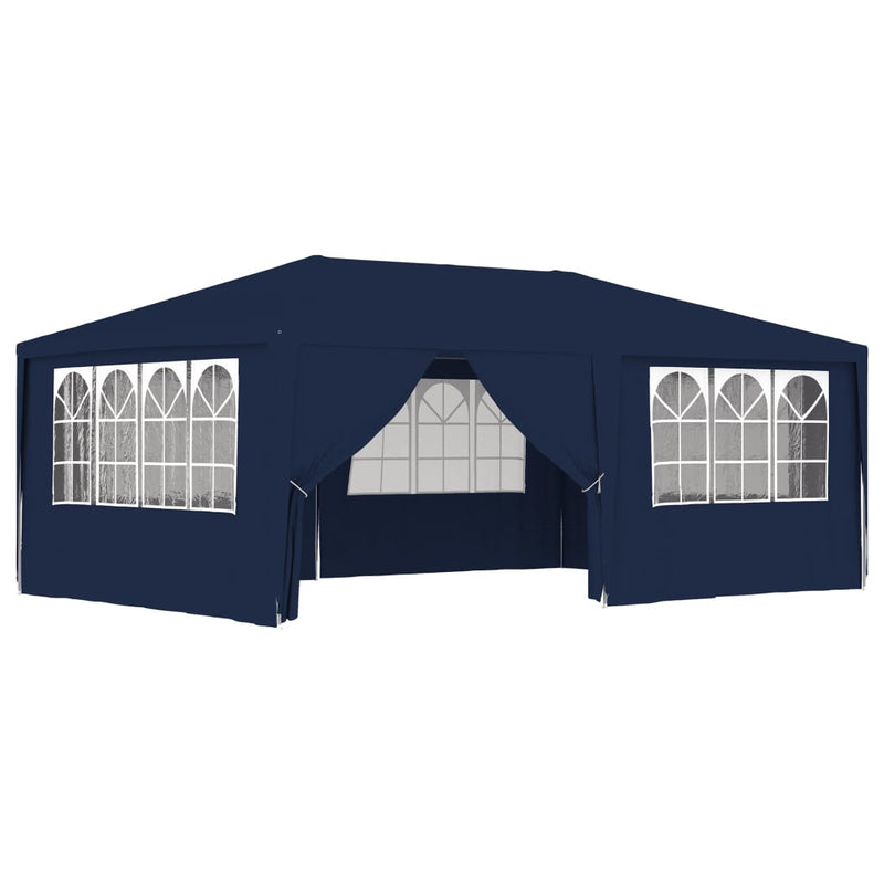 Professional Party Tent with Side Walls 4x6 m Blue 90 g/m²