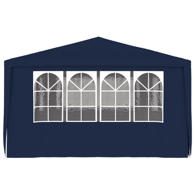 Professional Party Tent with Side Walls 4x6 m Blue 90 g/m²