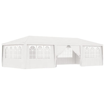 Professional Party Tent with Side Walls 4x9 m White 90 g/m²