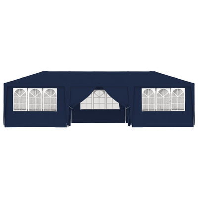 Professional Party Tent with Side Walls 4x9 m Blue 90 g/m²