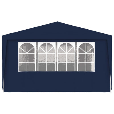 Professional Party Tent with Side Walls 4x9 m Blue 90 g/m²