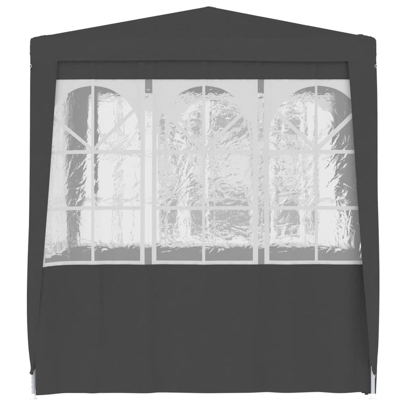 Professional Party Tent with Side Walls 2.5x2.5 m Anthracite 90 g/m²